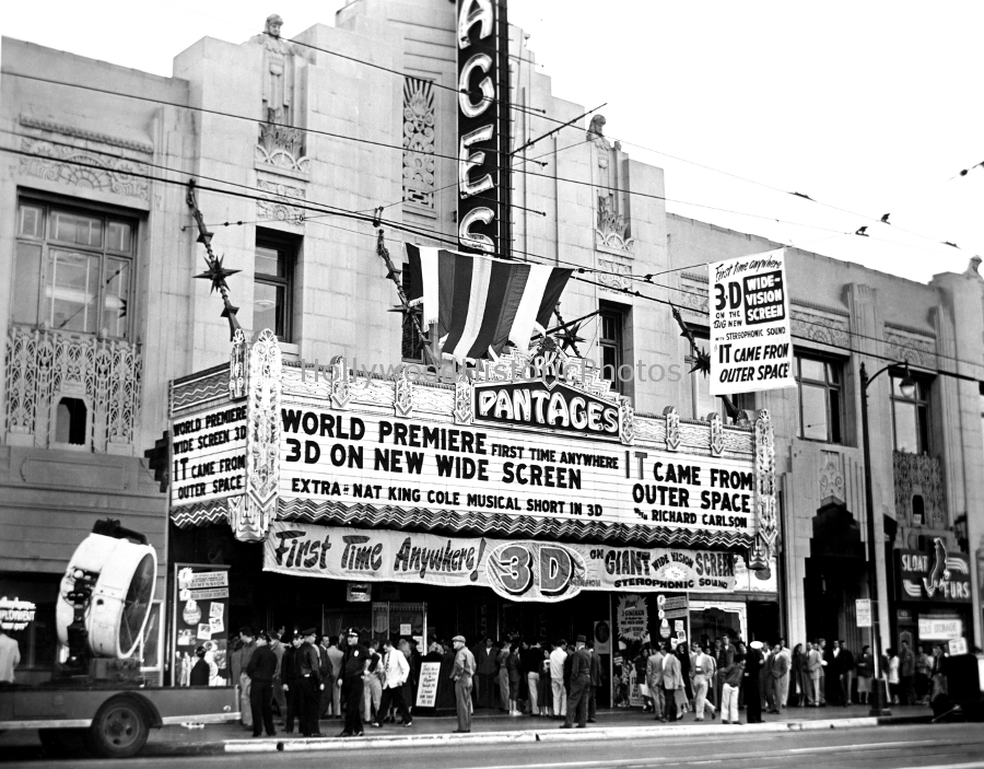 Pantages Theatre 1953 Premiere of 3D movie It Came from Outer Space .jpg